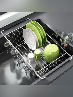 JASIWAY Dish Drying Rack in Sink